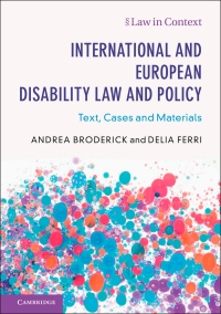 International and European Disability Law and Policy Ebook